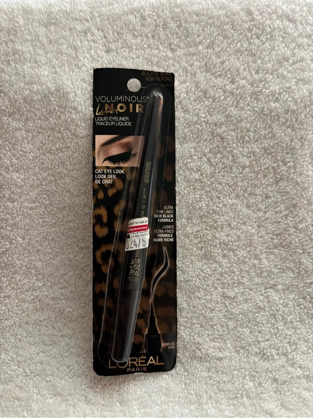 New L’Oréal voluminous lineroir liquid eyeliner shade 300 blackest black